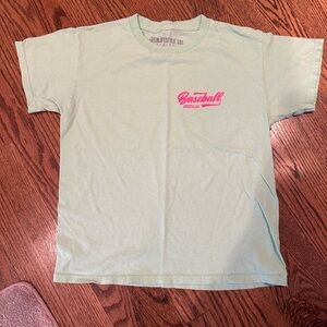 Baseball lifestyle 101- Green Graphic T-Shirt